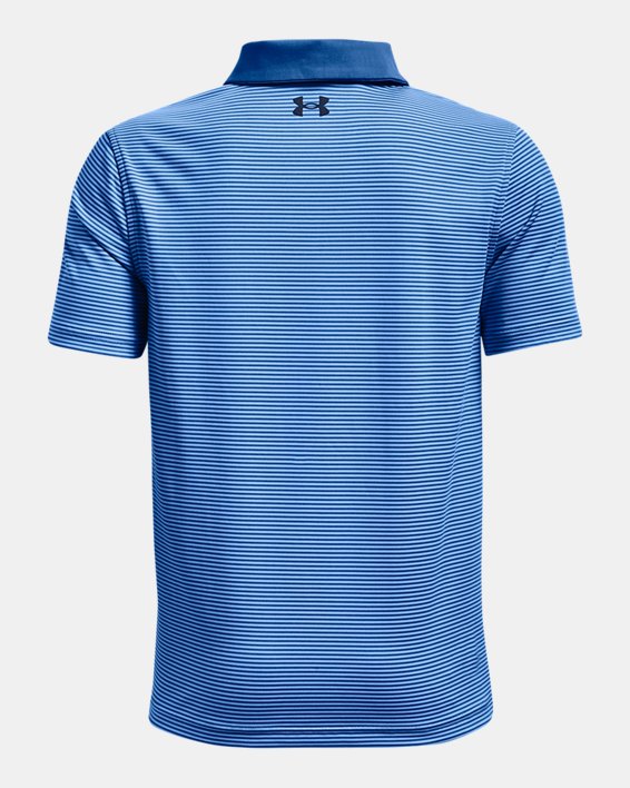 Boys' UA Performance Stripe Polo in Blue image number 1